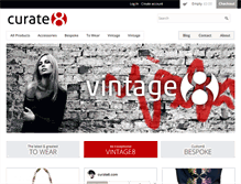 Tablet Screenshot of curate8.com